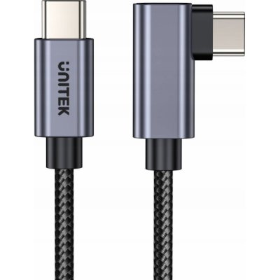 Unitek C14123BK-5M USB-C úhlový 90° PD100W 5m – Hledejceny.cz