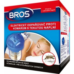 Bros Elektrický odpařovač proti komárům s tekutou náplní 40ml (60 nocí) 023