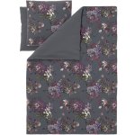 Livarno povlečení z mikrovláknitého saténu květiny/šedá 140x200 70x90 – Sleviste.cz