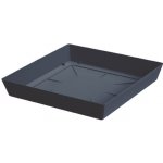 Prosperplast PPLFQ200 S433 Miska pod květináč hranatá Lofly antracit 20 x 20 cm – Zboží Dáma