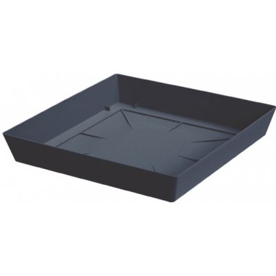 Prosperplast PPLFQ200 S433 Miska pod květináč hranatá Lofly antracit 20 x 20 cm – Zboží Dáma