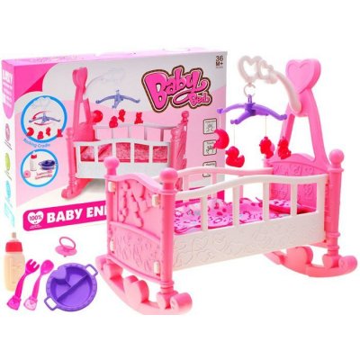 JOKO Kolébka pro panenky s kolotočem a nádobím – Zboží Dáma