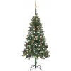 Vánoční stromek vidaXL Umělý vánoční stromek s LED osvětlením a sadou koulí 150 cm