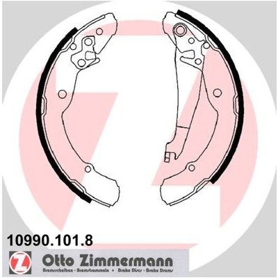 Sada brzdových čelistí ZIMMERMANN 10990.101.8 | Zboží Auto