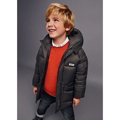 Mayoral zimní bunda delší prošívaná Cool Kids šedá – Zboží Dáma