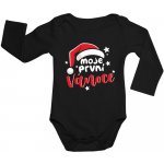 Dětské BODY Moje první Vánoce dlouhý rukáv bodýčko ČERNÉ – Zbozi.Blesk.cz