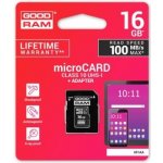 Goodram microSDHC 16 GB UHS-I U1 M1AA-0160R12 – Sleviste.cz