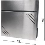 Poštovní schránka, max. formát dopisu A4, AISI 304/RAL 7016 – Hledejceny.cz