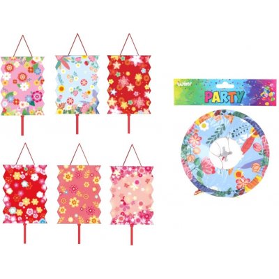 Lampion válec 16 cm Květiny – Hledejceny.cz