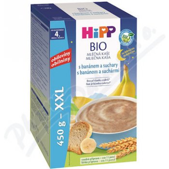 HiPP BIO Na dobrou noc s banánem a suchary 450 g