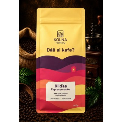KOLNA Espresso směs kliďas zrnková 0,5 kg – Hledejceny.cz
