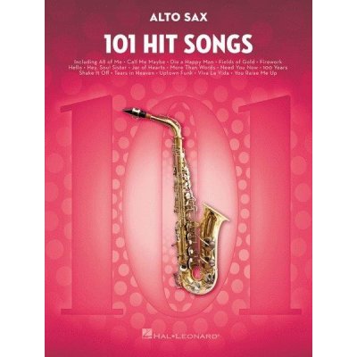 101 Hit Songs For Alto Saxophone noty na altsaxofon – Zboží Mobilmania