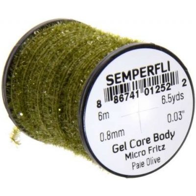 Semperfli Šenylka Gel Core Body Micro Fritz Pale Olive 0,8mm – Hledejceny.cz