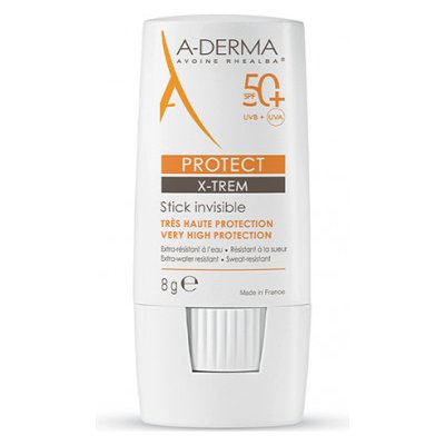 A-Derma Protect X-Treme transparetní tyčinka SPF50+ 8 g