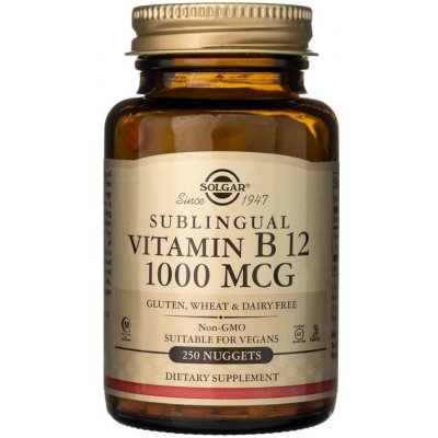 Solgar Vitamin B12 1000 mcg 250 tablet – Hledejceny.cz