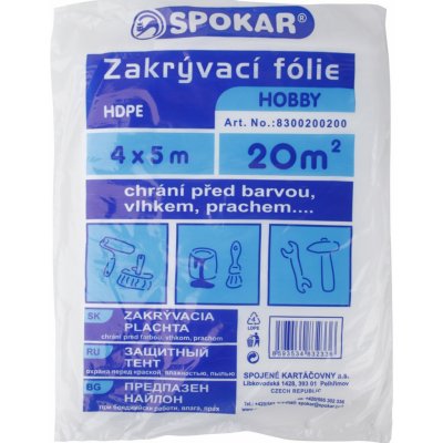Spokar Zakrývací fólie Hobby HDPE 4 x 5 m – Hledejceny.cz
