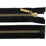 Zip kostěný černo-zlatý 5mm/50cm – Hledejceny.cz