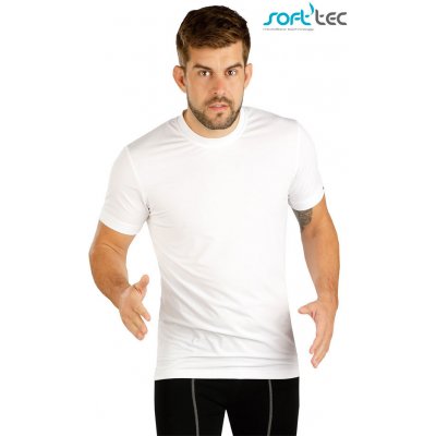 Litex pánské sportovní triko s krátkým rukávem bílé
