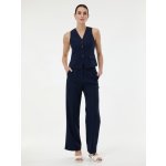 Orsay Tmavě modré dámské široké kalhoty – Sleviste.cz