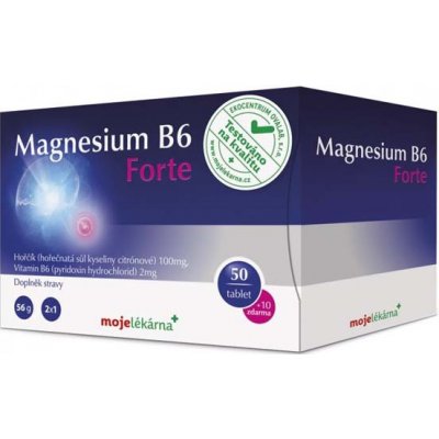 Moje lékárna Magnesium B6 Forte 50+10 tablet