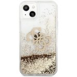 Pouzdro Guess iPhone 13 mini 4G Big Liquid Glitter zlaté – Hledejceny.cz