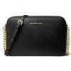 Kabelka Michael Kors Jet Set Large Saffiano Leather crossbody black