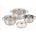 CS Solingen Sada nádobí s cedící poklicí nerez Leipzig CS 066574 6 ks – Zboží Dáma