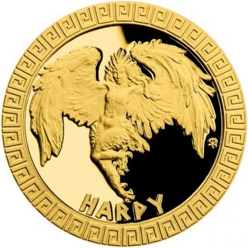 Česká mincovna zlatá mince Bájní tvorové Harpyje 3,11 g