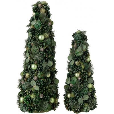Zelený vánoční stromek se šiškami Pinecone – 26*26*70 cm - J-Line by Jolipa – Hledejceny.cz