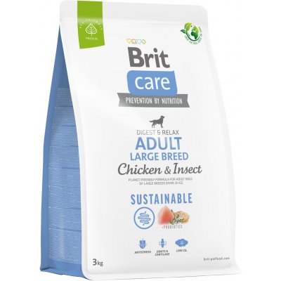 Brit Care Sustainable Adult Large Breed Chicken & Insect 3 kg