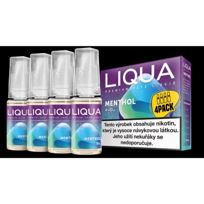 Ritchy Liqua Elements 4Pack Menthol 4 x 10 ml 6 mg – Zboží Mobilmania