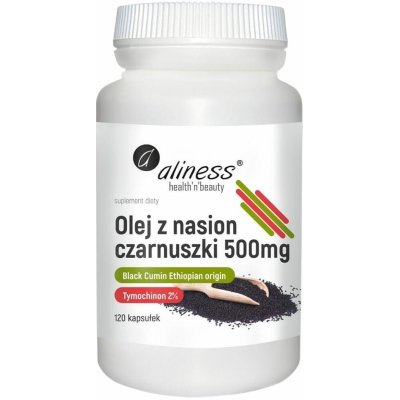 Aliness Olej ze semen černého kmínu 500 mg 120 kapslí – Hledejceny.cz