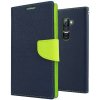 Pouzdro a kryt na mobilní telefon Samsung Pouzdro Mercury Fancy Diary Samsung J330 Galaxy J3 2017 Navy/Lime