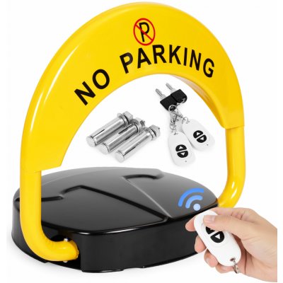 MultiStore DNPL-002 Skládací parkovací zábrana 40 cm na klíč, dálkově ovládaná, alarmový systém – Sleviste.cz