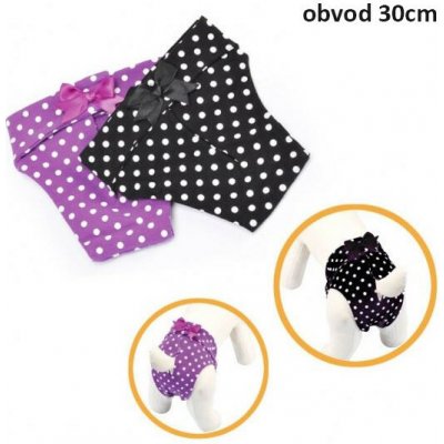 Nobleza Fialové hárací kalhotky Camon Dots pro feny obvod 30 cm Fialová – Sleviste.cz