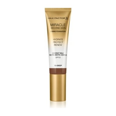 Max Factor Miracle Second Skin hydratační krémový make-up SPF20 13 Deep 30 ml