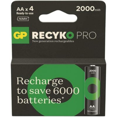 GP ReCyko Pro AA 2000mAh 4ks 1032224200 – Zboží Živě