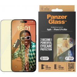 PanzerGlass Apple iPhone 15 Pro Max AntiRexní & AntiBlue s instalačním rámečkem 2816