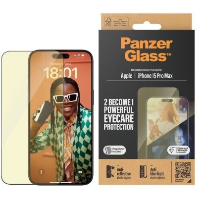 PanzerGlass Apple iPhone 15 Pro Max AntiRexní & AntiBlue s instalačním rámečkem 2816 – Zbozi.Blesk.cz