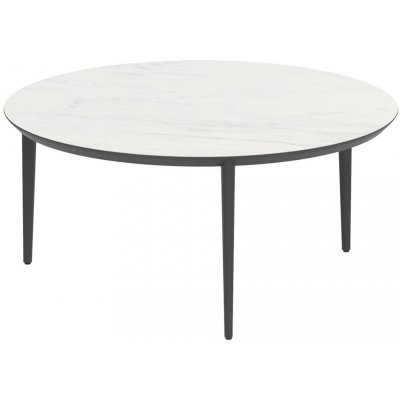 Royal Botania Jídelní stůl U-Nite, kulatý 160x75 cm, rám hliník anthracite, deska keramika černá – Hledejceny.cz