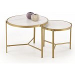 Halmar Fatima bílošedý mramor 2 ks – Zboží Dáma