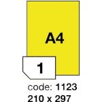 Rayfilm R0121 žluté etikety A4 210x297mm 100 listů – Zboží Mobilmania
