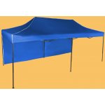 Expodum Nůžkový stan 3x6m ocelový Modrá 1 boční plachta – Sleviste.cz