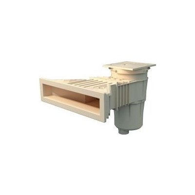 Astralpool Superskimmer široký 17,5 l do fólie, 495 x 80 mm, slonová kost – Zboží Dáma