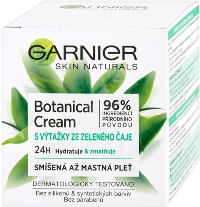 Garnier Skin Naturals Botanical krém s výtažky ze zeleného čaje 50 ml od  125 Kč - Heureka.cz