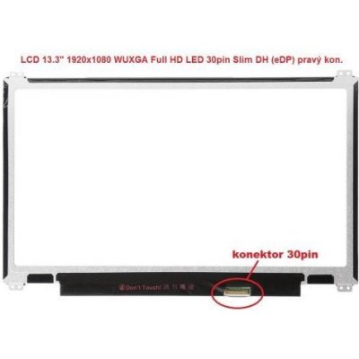 B133HAN04.1 HW0A LCD 13.3" 1920x1080 WUXGA Full HD LED 30pin Slim DH (eDP) prav.kon matný povrch – Zboží Živě