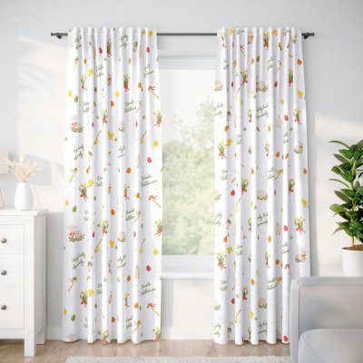 Goldea bavlněný závěs - české velikonoce 280x150 cm – Hledejceny.cz
