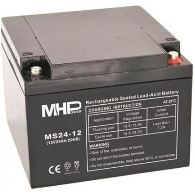 MHPower MS24-12 VRLA AGM 12V 24Ah MS24-12 – Zbozi.Blesk.cz