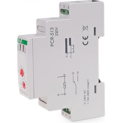 PCR-513/230 - Časová relé pro zpoždění zapnutí, 230V, 10A, 1x NO/NC – Hledejceny.cz