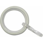 Gardinia Záclonové kroužky Elba s kluznou vložkou Ivory 12 cm x 3 cm – Hledejceny.cz